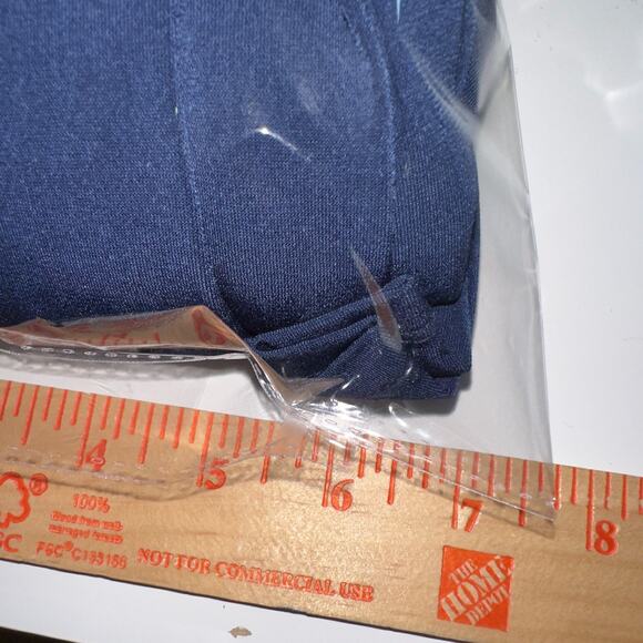 Vince Camuto Twist Knot Jersey Dress 10 Navy Blue Lined Ruched Back NWT! - Picture 13 of 16